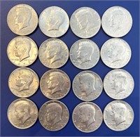 (16) 1973 Kennedy Half Dollars