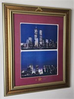 9/11 Commemorative Framed Print & Eagle Pic