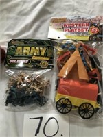 NEW ARMY & WESTERN PLAY SETS