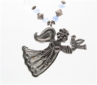 Angel Form w/ Stars & Hearts Necklace