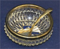 Vintage Hand Made English Brama Crystal Bowl