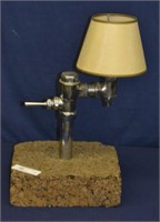 Custom Cork Base Flusher Lamp