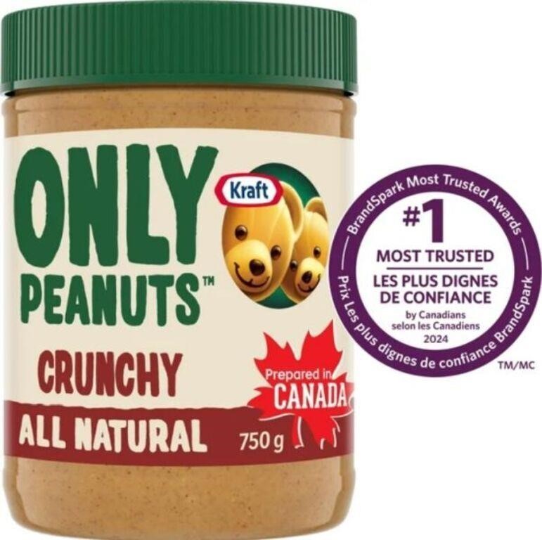 (3) "As Is" Kraft Only Peanuts All Natural Crunchy