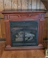 Wooden Gas Fireplace