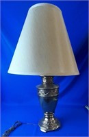 28'' Vintage Brass Lamp With Shade