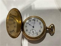 WALTHAM GOLD PLATED POCKET WATCH