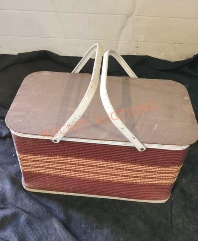 Vintage picnic basket