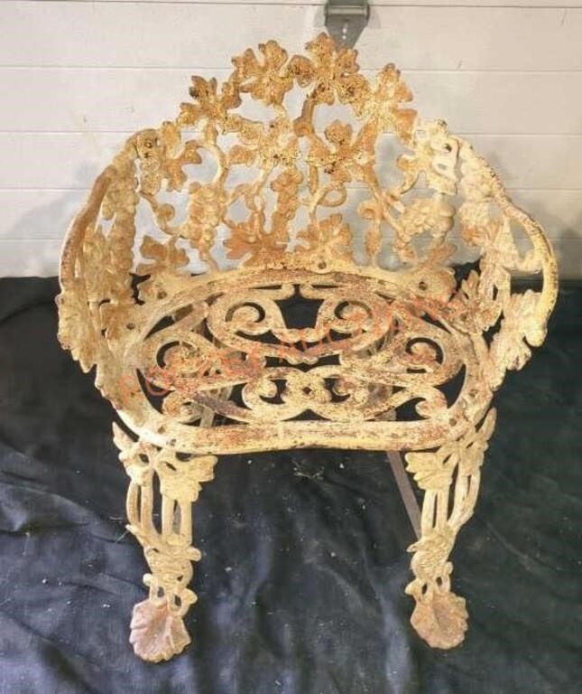 Vintage Outdoor cast iron chair