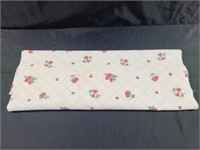 Vintage Terry Strawberry Tablecloth 52 x 52