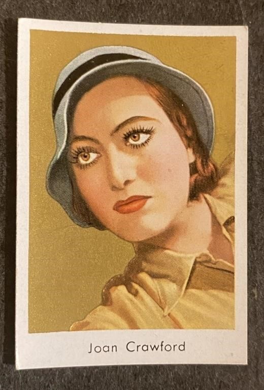 JOAN CRAWFORD: Antique Tobacco Card (1933)