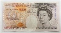 Bank of England 10 Pound Note