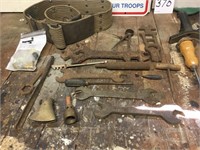 Old Tools, Sign, Belt as Displayed