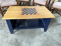 Coffee Table w/Checkerboard Painted on Top
