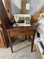 Sewing Machine Cabinet w/Sewing Machine