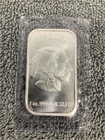 Silver Bar  1 Oz.  .999 Silver