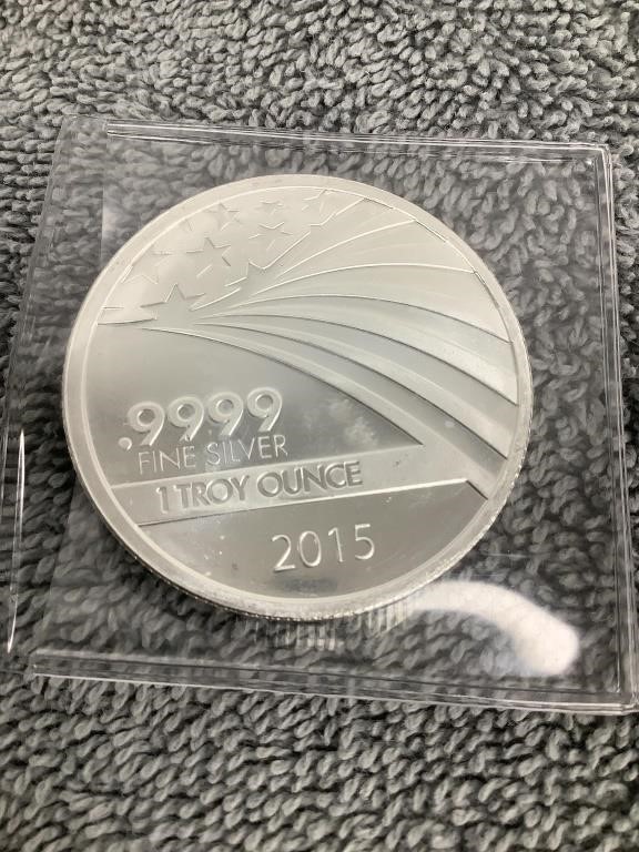 Silver Coin  1 Oz.  .9999 Silver