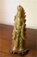 Asian Carved Jade Statue