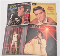 4 vinyles 33 tours / RPM d'Elvis dont 1 scellé