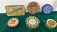 UNL Husker Award paperweights Navy, Rotary &