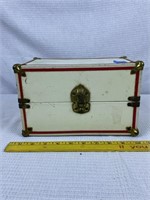 Vintage doll trunk with doll and clothes