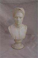 Alabaster bust 8.5"H