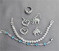 COSTUME JEWELRY SILVER TONE