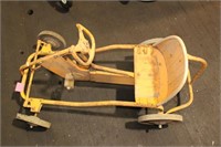 Early Yellow Pedal Go-Kart