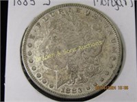 US 1883-S MORGAN SILVER DOLLAR