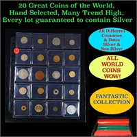 20 Great Coins of the World, hand selected, many t