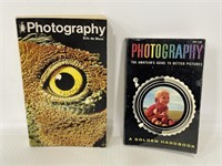 Two vintage softcover books about photography