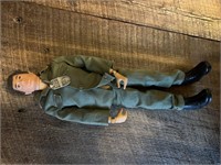 Original 1960s GI Joe Doll Flocked Hair