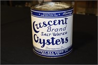 Crescent Brand Salt Water Oysters Distributed by