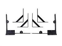 Nuvo Iron Gate Corner Frame Brace Kit, Black, 1