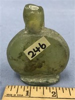 3" a Roman glass snuff bottle - over 2000 years ol