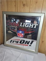 Mirrored Coors Light Beer Sign