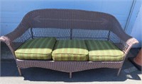 Wicker Settee