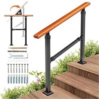 Uokrr Outdoor Handrails For Exterior Steps 3 Steps