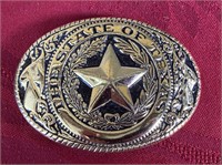 The state of Texas belt buckle