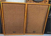 Pair of Akai SW-161A house speakers 25"x16"x12"