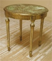 Gilt Florentine Round Occasional Table.