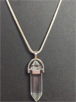 925 stamped 18-in necklace with chakra pendant