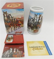 Budweiser 2008 Holiday Stein "75 Years of Proud