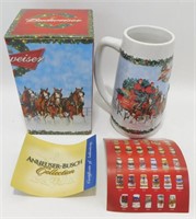 Budweiser 2009 Holiday Stein in Box with COA