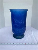 Blue Stained Glass Vase