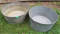 2 galvinze tubs