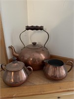 Tagus Vintage Copper Tea Set