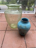 2 Assorted Vases