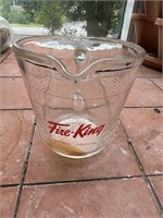 Glass 4 Cup Fire King Measuring Cup