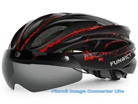 FUNWICT Bicycle Helmet w/ Light & Magnetic Goggles