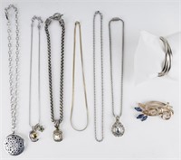 Sterling Nordic Brooch, Sterling Necklace & More